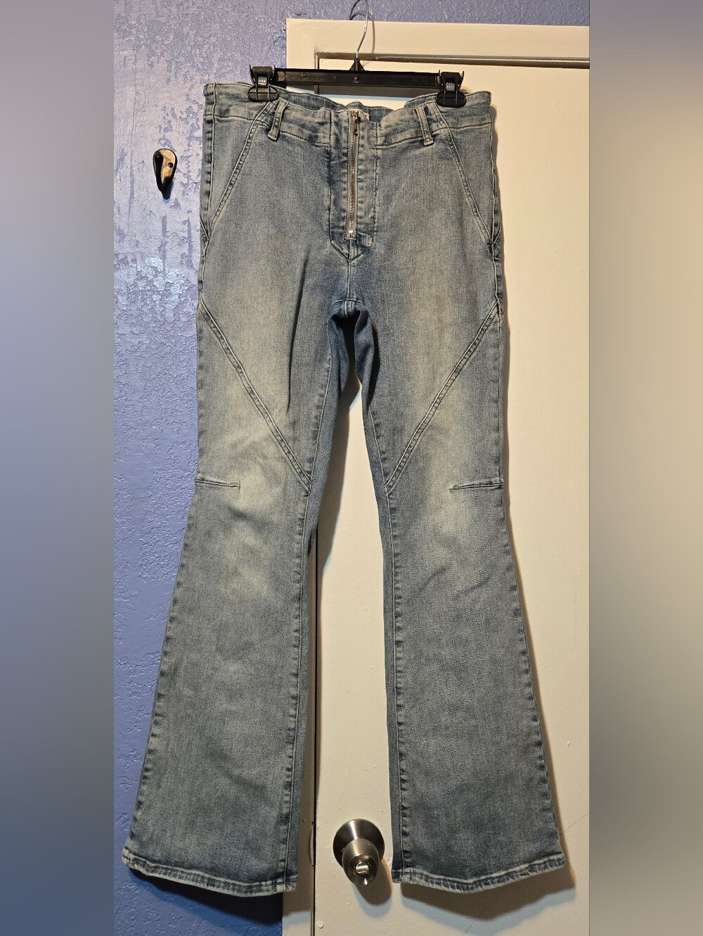 We The Free People Flared Jeans Women's 32 Boot Cut Boho Retro Stretch Denim